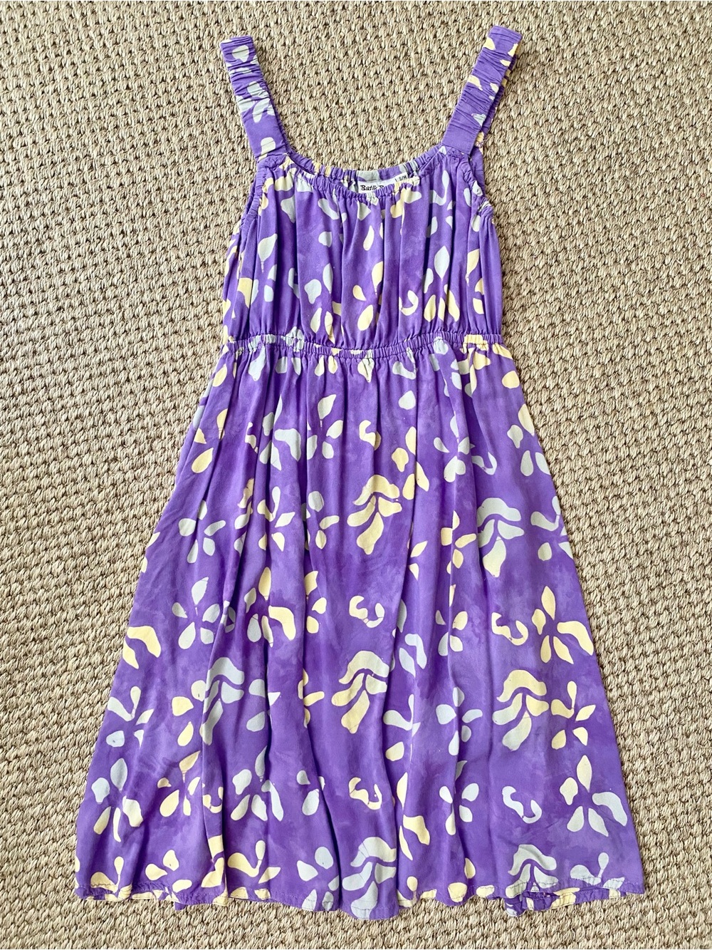 Purple Floral Boho Sundress